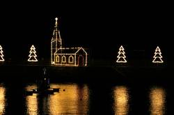 Christmas lights at Mousehole