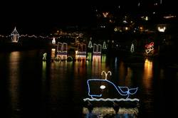 Christmas lights at Mousehole