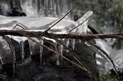 Ice formations - Devonport Leat - Raddick Hill