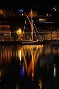 Christmas lights - Looe River