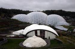 Eden biomes at dusk