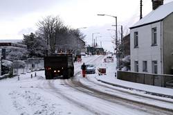 Dobwalls village in the snow