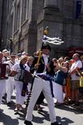 Polperro festival - Lord Mayor leaves Big Green