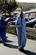 procession along Fore Street