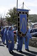 procession along Fore Street