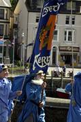 the procession crosses the bridge