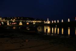 Christmas lights at Mousehole