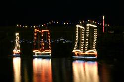 Christmas lights at Mousehole