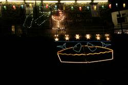 Christmas lights at Mousehole