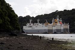 UECC car transporters moored by the King Harry ferry