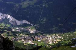 Wengen from the Mannlichenbahn cable car