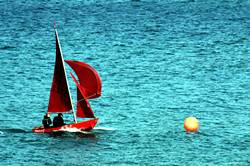 Sailing in Looe Bay