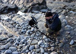 David Ward at Sandymouth