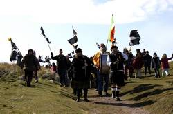 The flag of St Piran