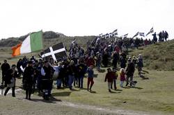 The flag of St Piran