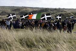 The flag of St Piran