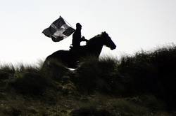 The flag of St Piran