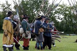 Grenvilles men scale the hill summit