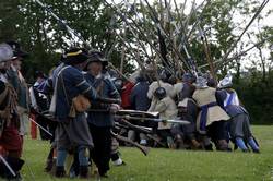 Grenvilles men scale the hill summit