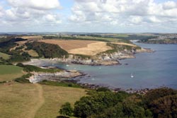 Polridmouth with Fowey in the background