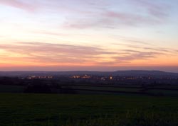 Sunrise over Liskeard